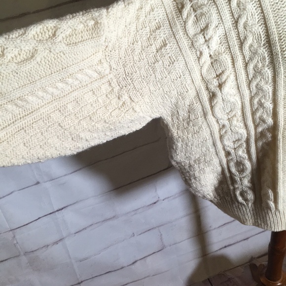 Callan Cable Knit Chunky Knit Wool Sweater - Picture 3 of 7